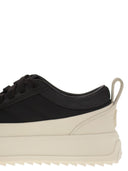 Moncler Moncler Altive Suede And Nubuck Leather Trainer