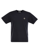 Stone Island kortærmet T -shirt med kompas logo patch