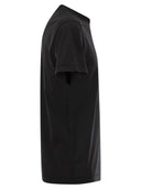 Stone Island Short Sleeved T Shirt With Compass Logo Patch