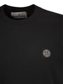 Stone Island Short Sleeved T Shirt With Compass Logo Patch