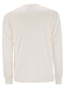 Stone Island Long Sleeved Slim Fit T Shirt With Compass Patch