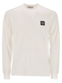 Stone Island Long Sleeved Slim Fit T Shirt With Compass Patch