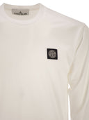 Stone Island Long Sleeved Slim Fit T Shirt With Compass Patch