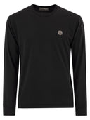 Stone Island Long Sleeved Slim Fit T Shirt With Compass Patch