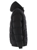 Stone Island Hooded Down Jacket With Seamless, Drip Proof Feather Channels