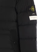 Stone Island Hooded Down Jacket With Seamless, Drip Proof Feather Channels