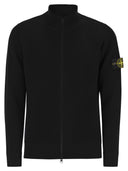 Stone Island Sweater With Zip And Thin Ribbed Edges