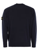 Stone Island Crew Neck Jumper With Raglan Sleeves And Ribbed Edges