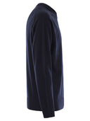 Stone Island Crew Neck Jumper With Raglan Sleeves And Ribbed Edges