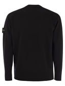 Stone Island Crew Neck Jumper With Raglan Sleeves And Ribbed Edges