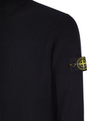 Stone Island Finely Ribbed Turtleneck Sweater