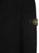 Stone Island Finely Ribbed Turtleneck Sweater