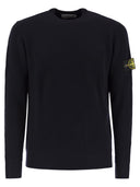 Stone Island Crew Neck Jumper With Ribbed Edges