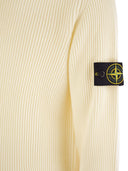 Stone Island Crew Neck Jumper With Ribbed Edges