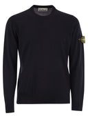 Stone Island Round Neck Jumper With Embossed Stitching