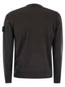 Stone Island Round Neck Jumper With Embossed Stitching