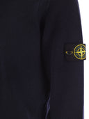 Stone Island Crew Neck Jumper With Reverse Stitch Details