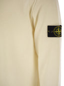 Stone Island Crew Neck Jumper With Reverse Stitch Details