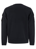 Stone Island Crew Neck Sweatshirt With Sleeve Pockets