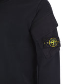 Stone Island Crew Neck Sweatshirt With Sleeve Pockets