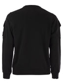 Sweats-shirts à cou de couche à l'équipage avec des poches à manches