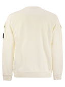 Stone Island Crew Neck Sweatshirt With Sleeve Pockets