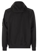 Stone Island Light Jacket With Hood And Weatherproof Membrane