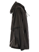 Stone Island Lightweight Hooded Jacket With Anti Drip And Reflective Details