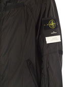 Stone Island Lightweight Hooded Jacket With Anti Drip And Reflective Details