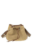 Hogan Hocket Mini Raffia y cubo de cuero