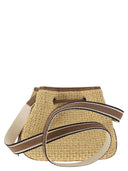 Hogan Hocket Mini Raffia y cubo de cuero