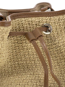 Hogan Hocket Mini Raffia y cubo de cuero