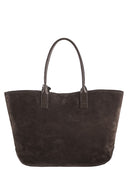 Hogan Suede Shopping Bag With Embossed Logo