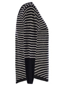 Majestic Striped Linen Boat Neck T Shirt