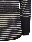 Majestic Striped Linen Boat Neck T Shirt