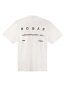 Hogan Crew Neck T Shirt With Lettering