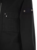 Stone Island Full Zip Cotton Twill Overshirt