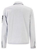 Stone Island - Surchemise coupe classique en denim de coton léger