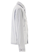 Stone Island - Surchemise coupe classique en denim de coton léger