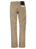 Stone Island 5 Pocket Trousers In Cotton Twill
