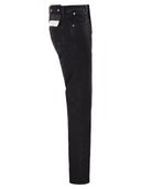 Stone Island Slim Fit Five Pocket Jeans With Rinsed Finish