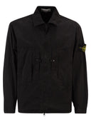 Stone Island Comfortable Overshirt With Zip And Pockets