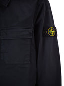 Stone Island Regular Fit Overshirt With Concealed Zip
