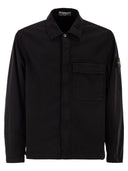 Stone Island Regular Fit Overshirt With Concealed Zip