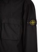 Stone Island Comfort Fit Overshirt With Press Studs
