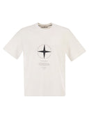 Stone Island T-shirt med normal passform med "Light Compass"-tryck