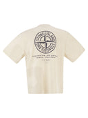 Stone Island Regular Fit T Shirt With ‘Whirlwind Type’ Print