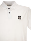 Stone Island Regular Fit Short Sleeved Polo Shirt With Compass Patch