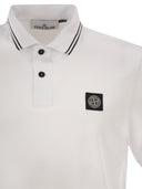Stone Island Slim Fit Short Sleeve Polo Shirt With Compass Patch