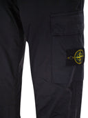 Stone Island Regular Tapered Cargo Trousers With Elasticated Waistband
